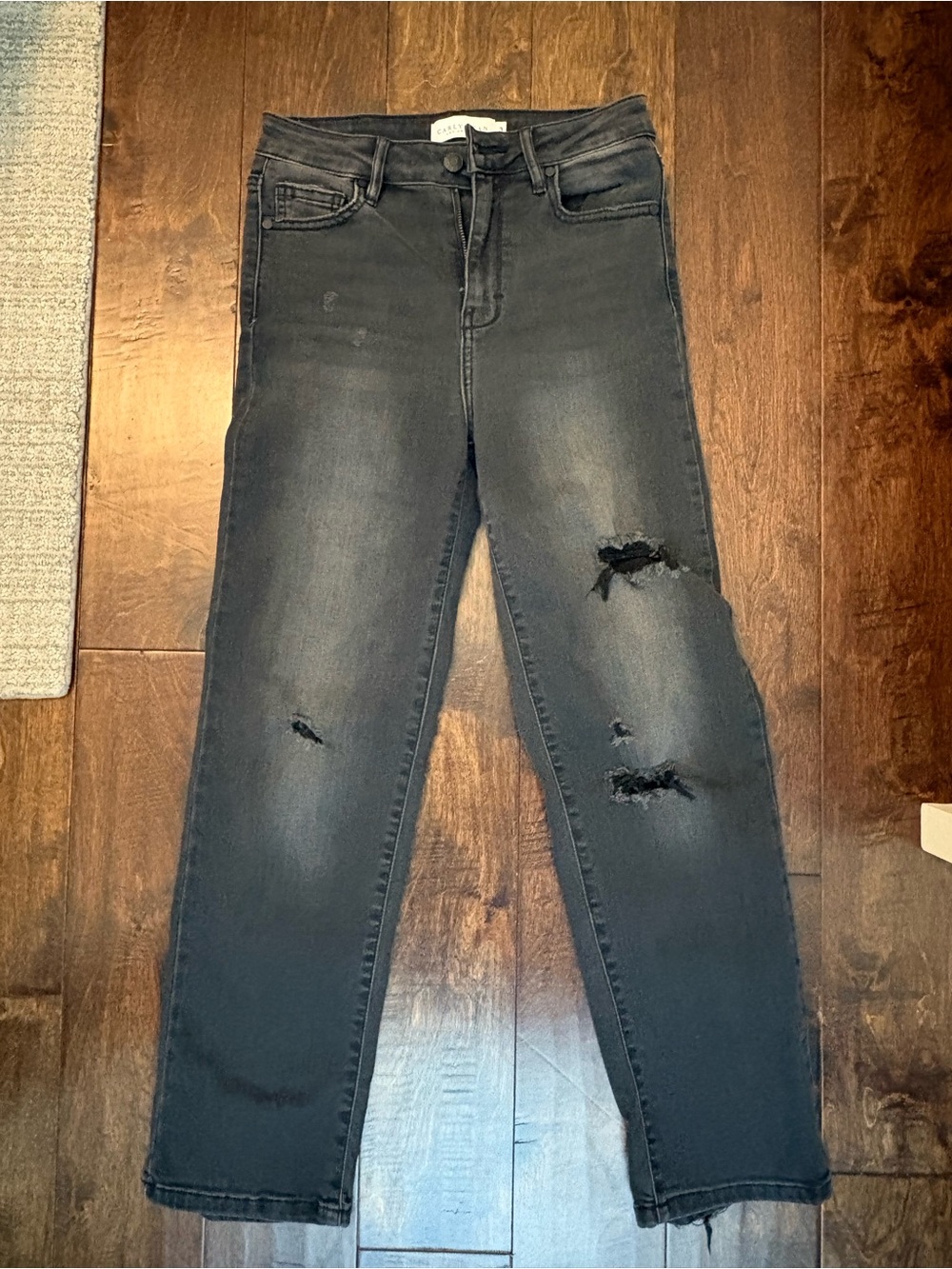Women's CJLA Chrissy Black Distressed High-Rise Jeans